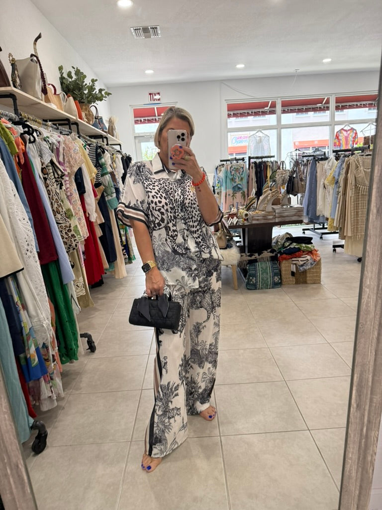 Dior Linen Pant Set