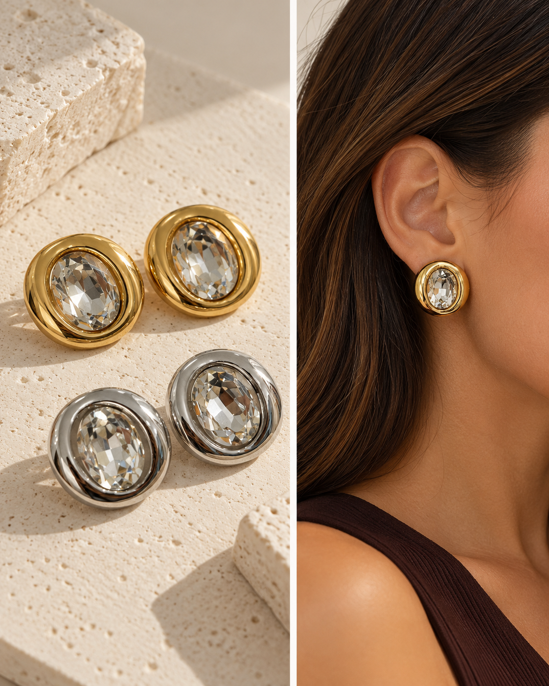 Crystal Stud Earring