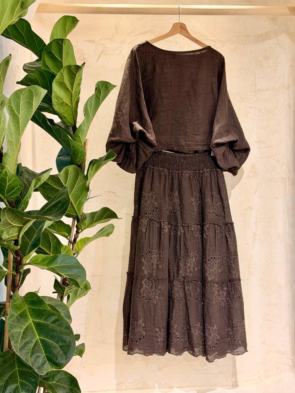 Terra Linen Skirt Set