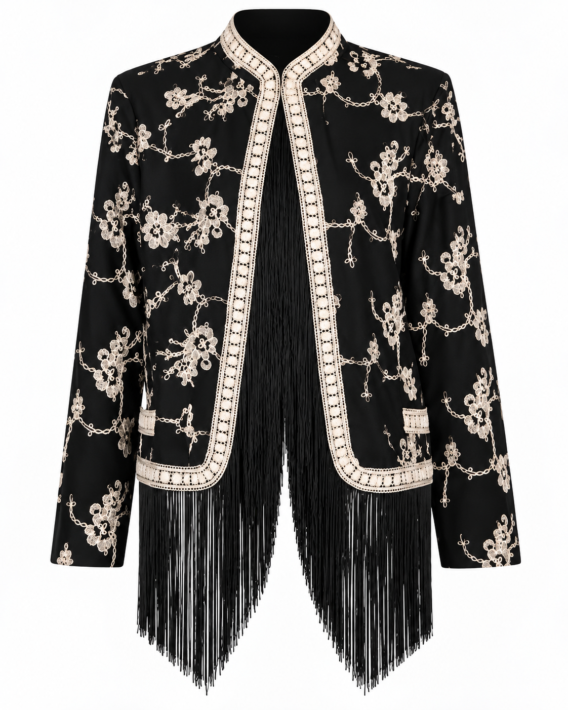 Fringe Embroidered Jacket