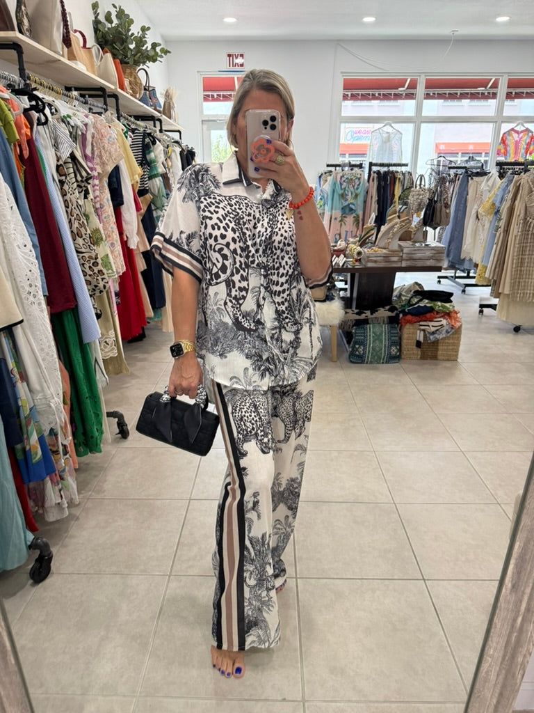 Dior Linen Pant Set