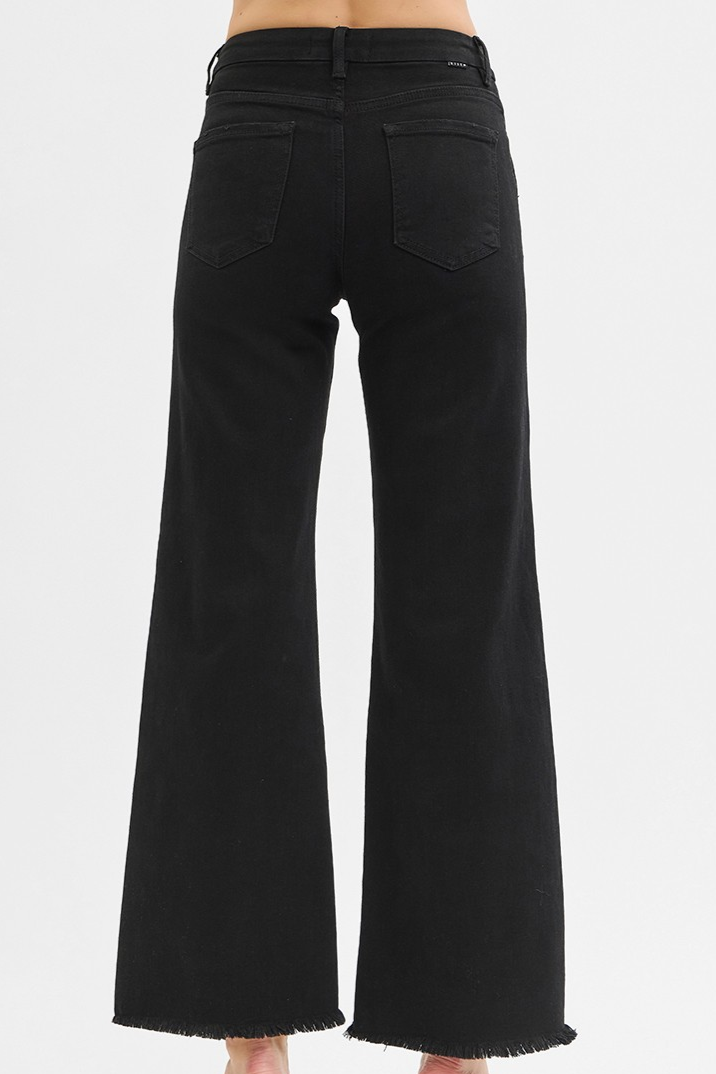 Charo Tummy-Control High-Rise Wide-Leg Jeans