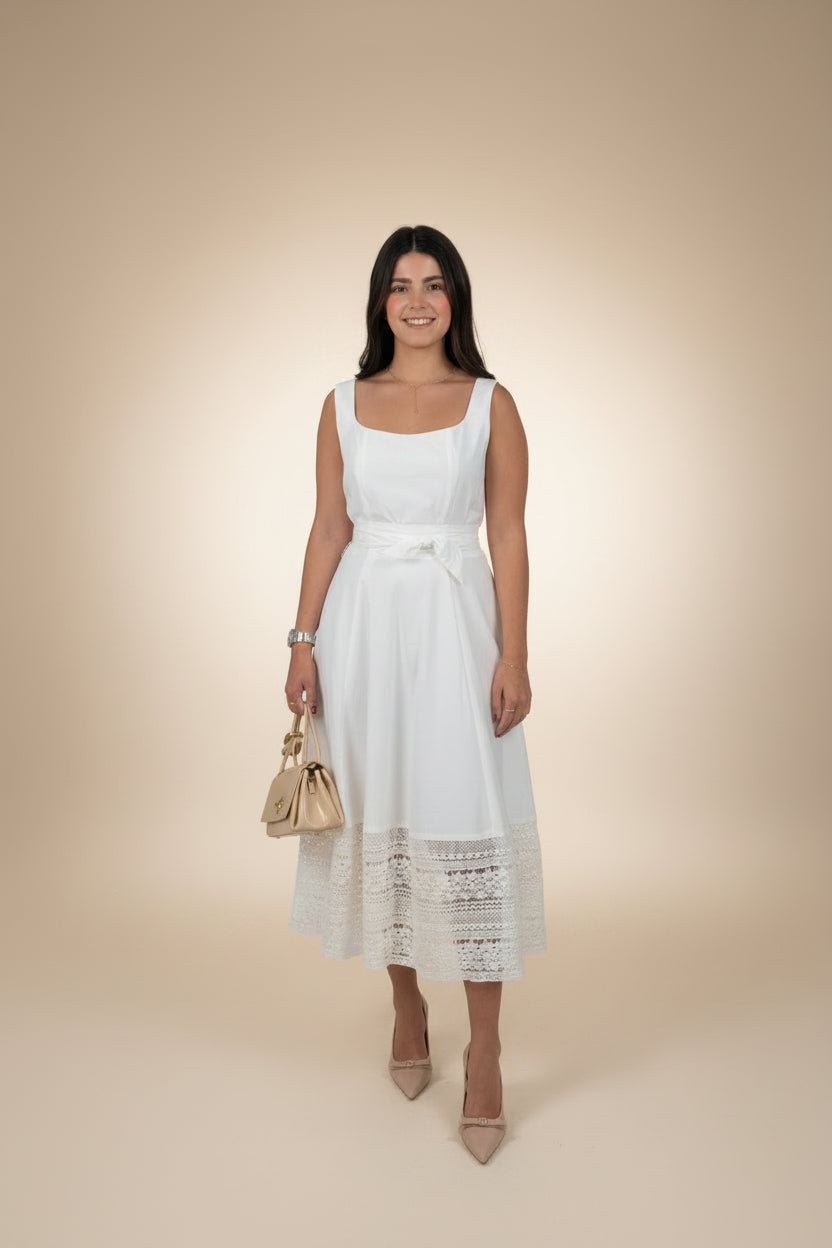 White Heaven Midi Dress