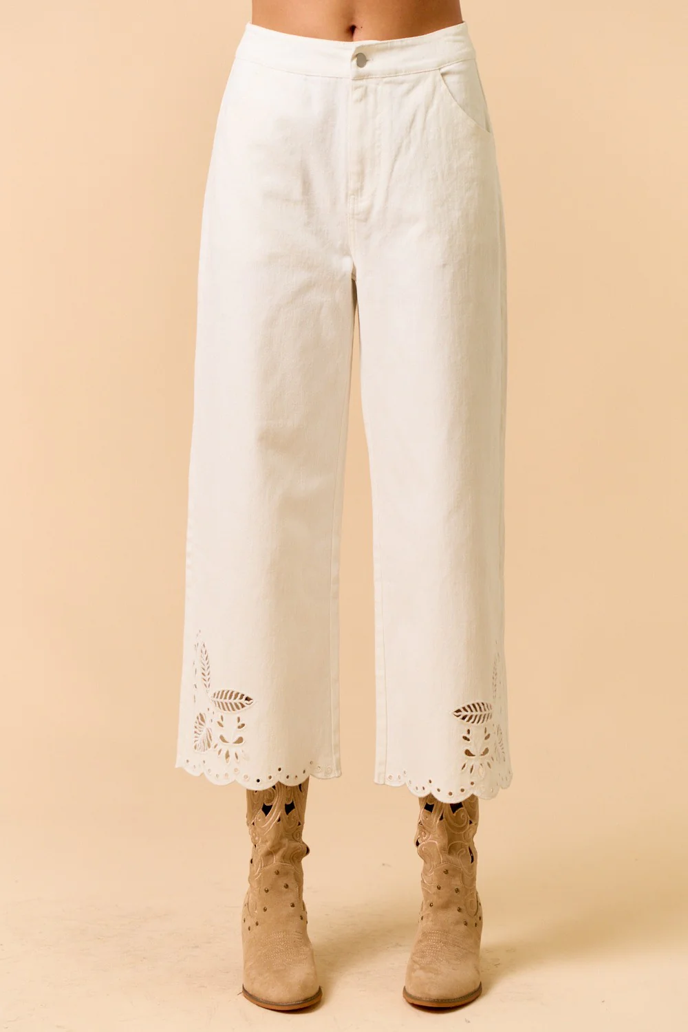 Ericka White Denim Pants