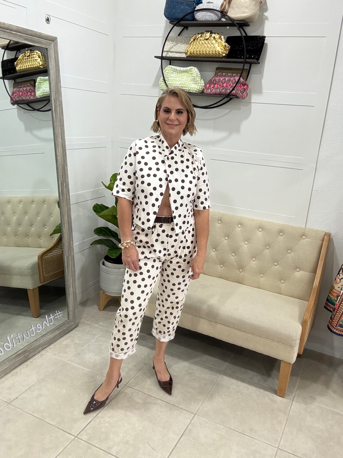Venus Polka Dot Pant Set