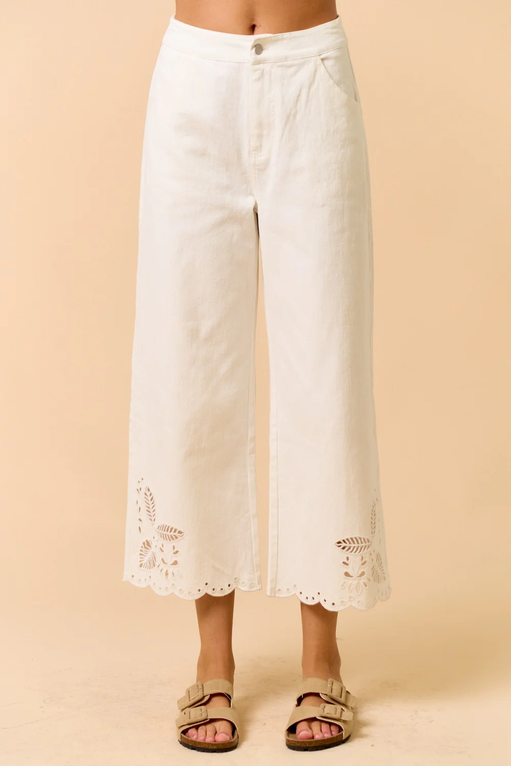 Ericka White Denim Pants