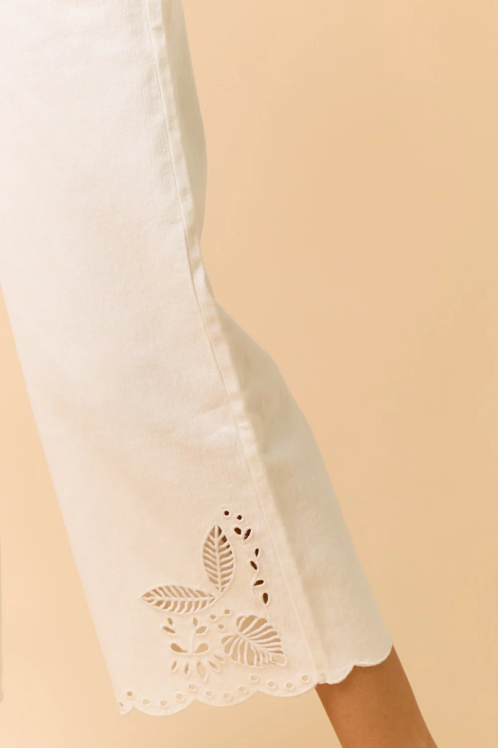 Ericka White Denim Pants