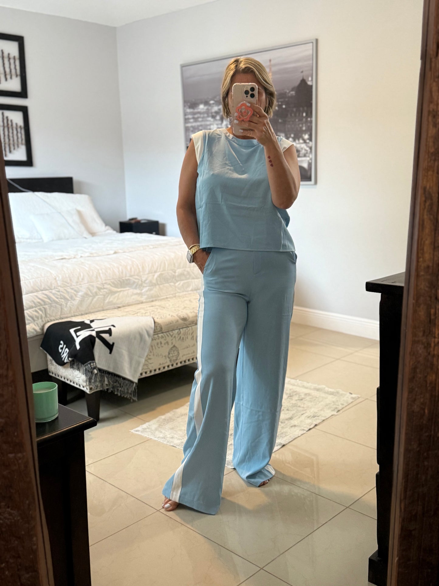 Baby Blue Pant Set