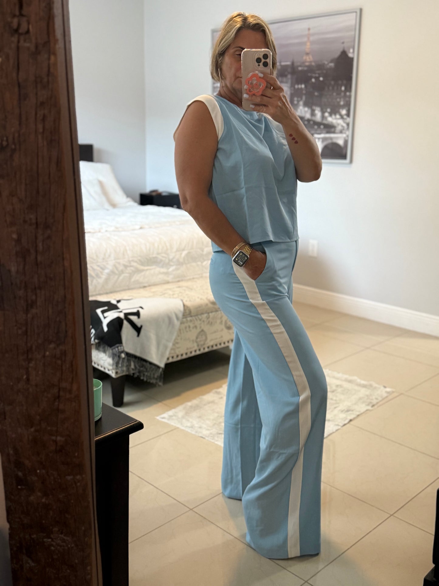 Baby Blue Pant Set