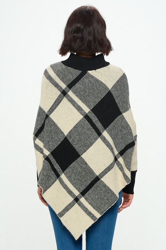 Plaid Poncho