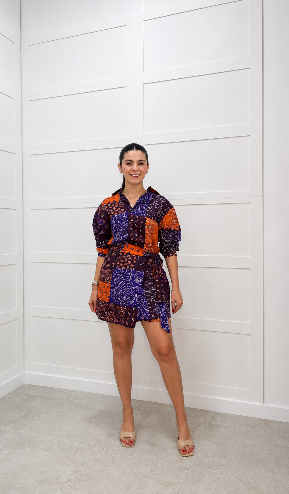 Lumina Bandana Wrap Dress