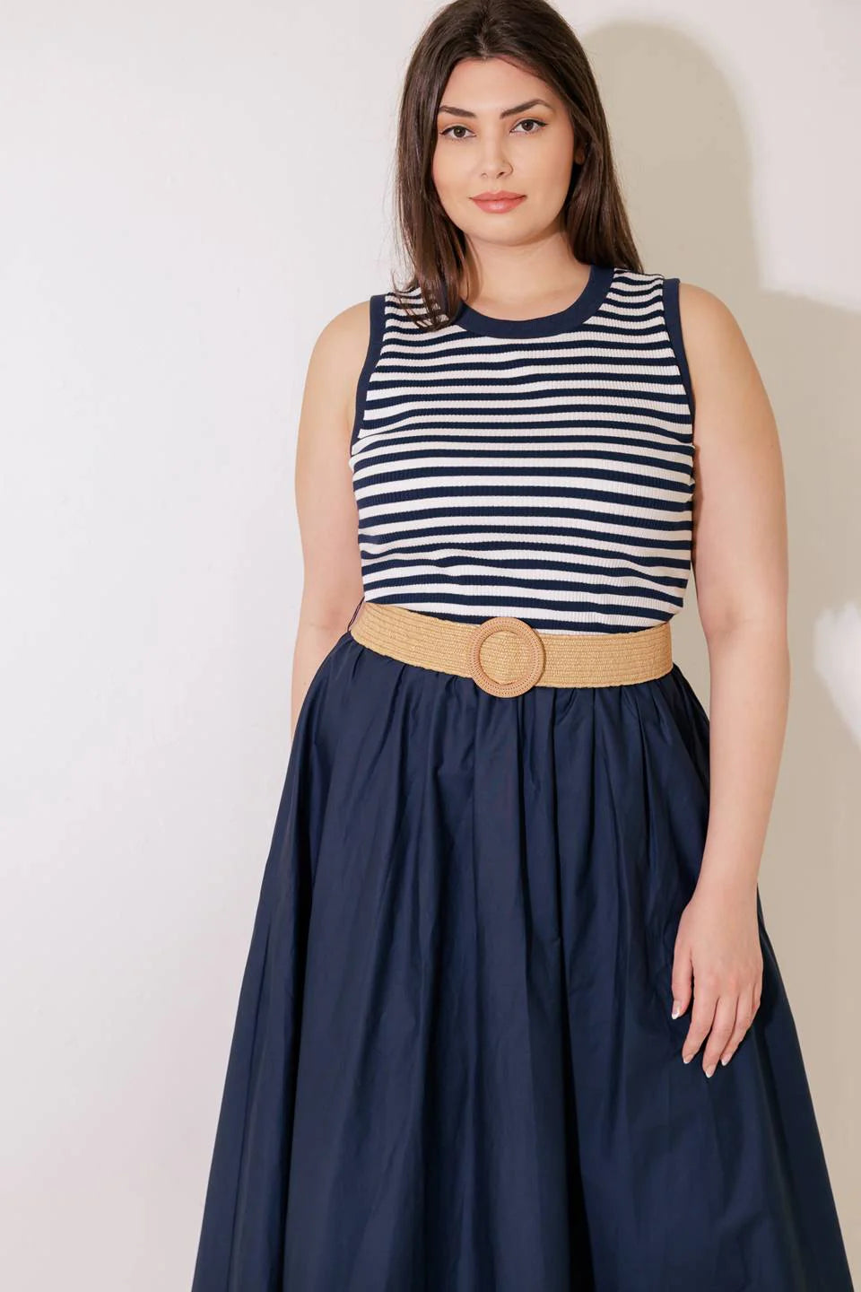 Nautical Plus Size Dress