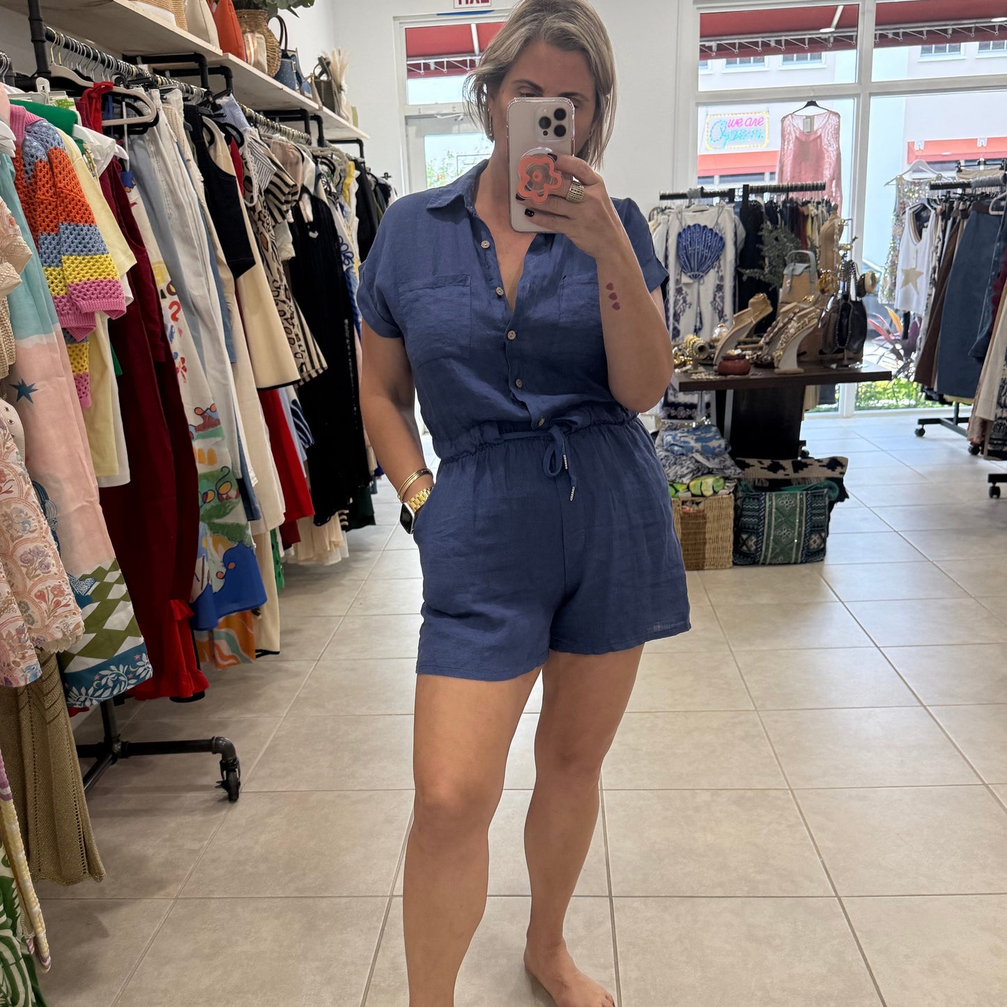 Acqua Linen Romper