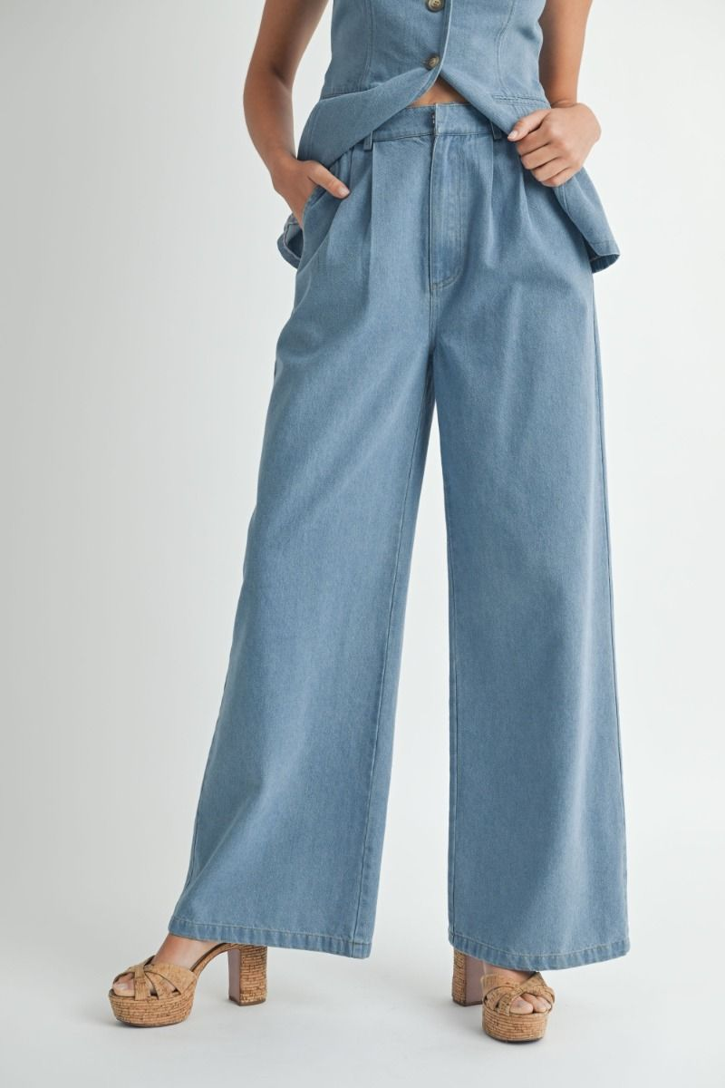 Tuti Denim Vest & Pant Set