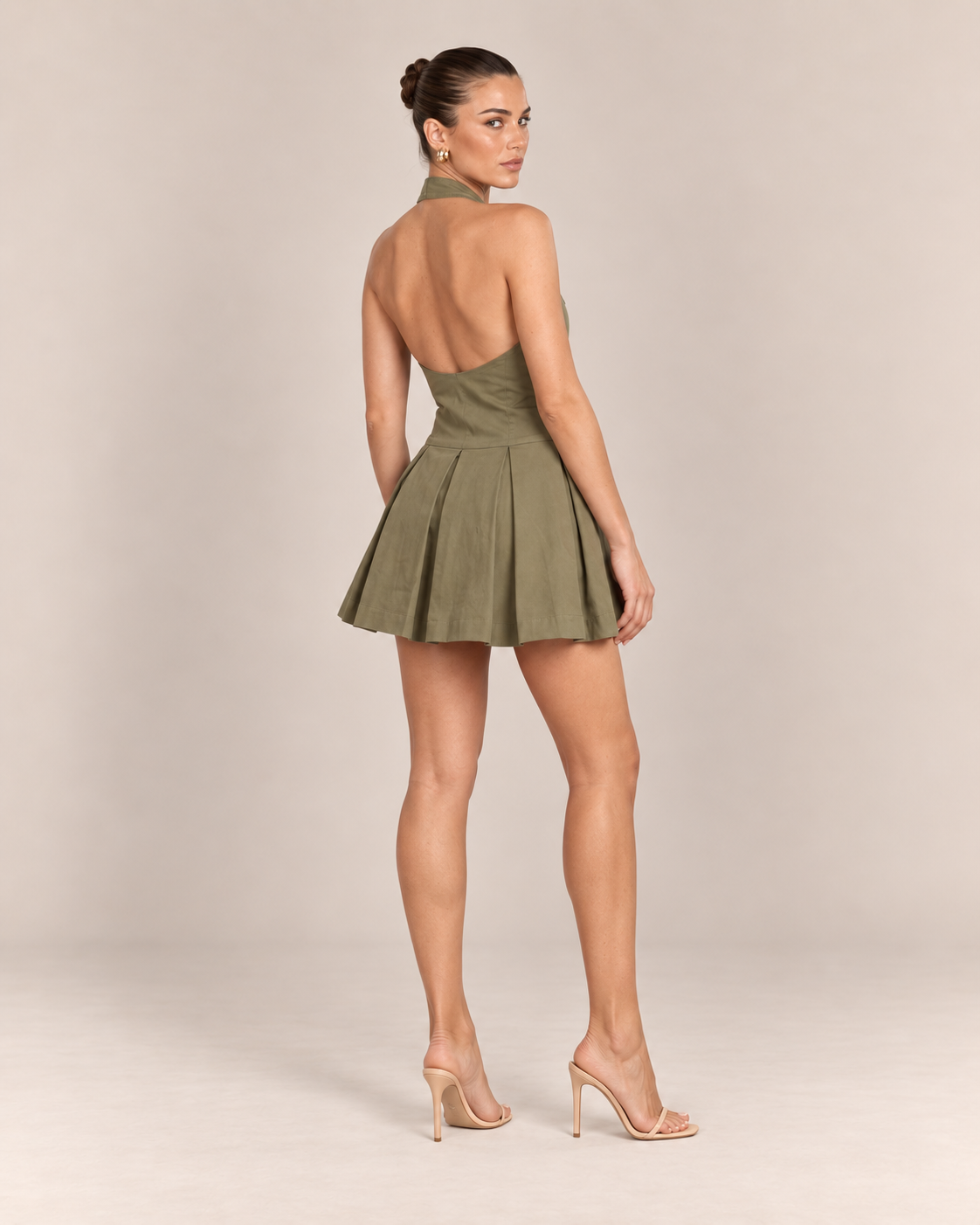 Cadet Pleated Mini Dress