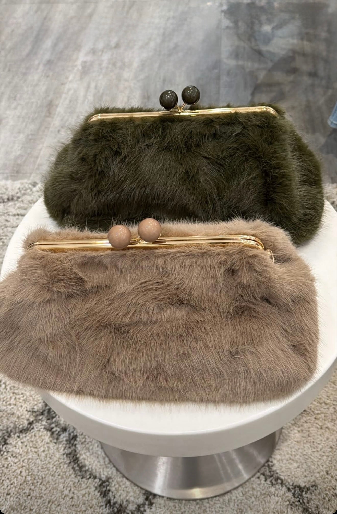 Faux Fur Clutch