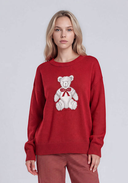 Teddy Bow Sweater