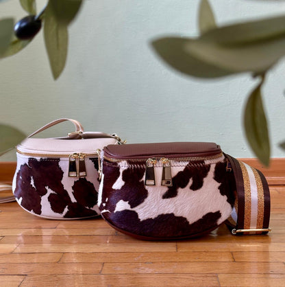 Mucca Cowhide Leather Belt Bag