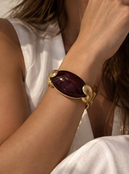 Stone Cuff Bracelet
