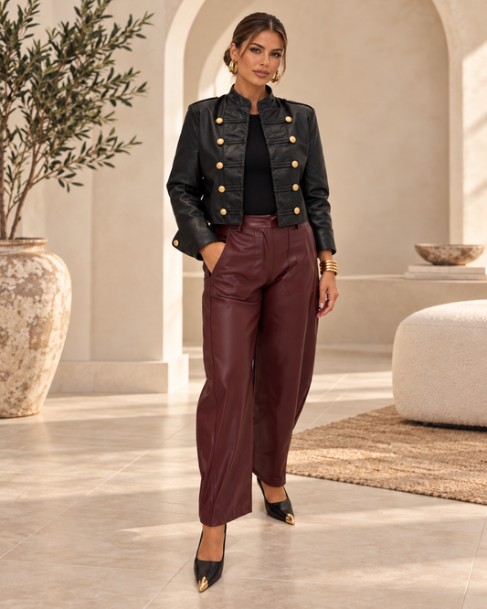 Napo Faux Leather Jacket