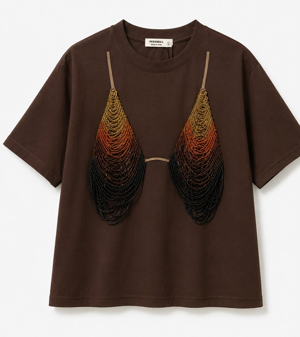 Bikini Beaded Tee