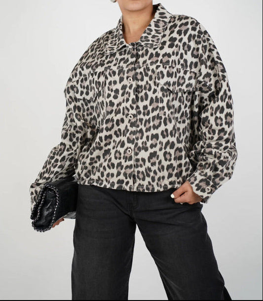Leopard Oversized Italian Jacket