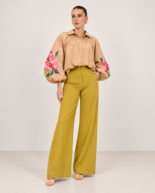 Bloom Sleeve Button Down