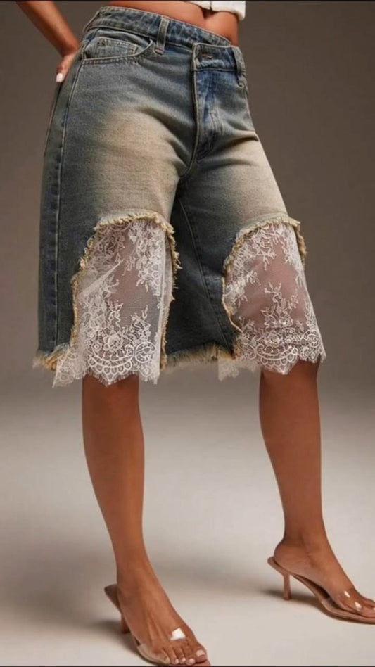 Gisette Lace Jorts