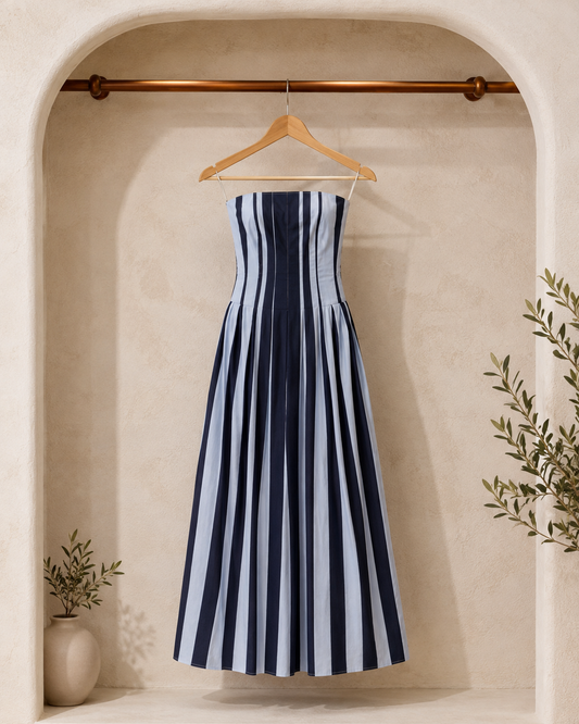 Coastal Stripe Maxi Dress