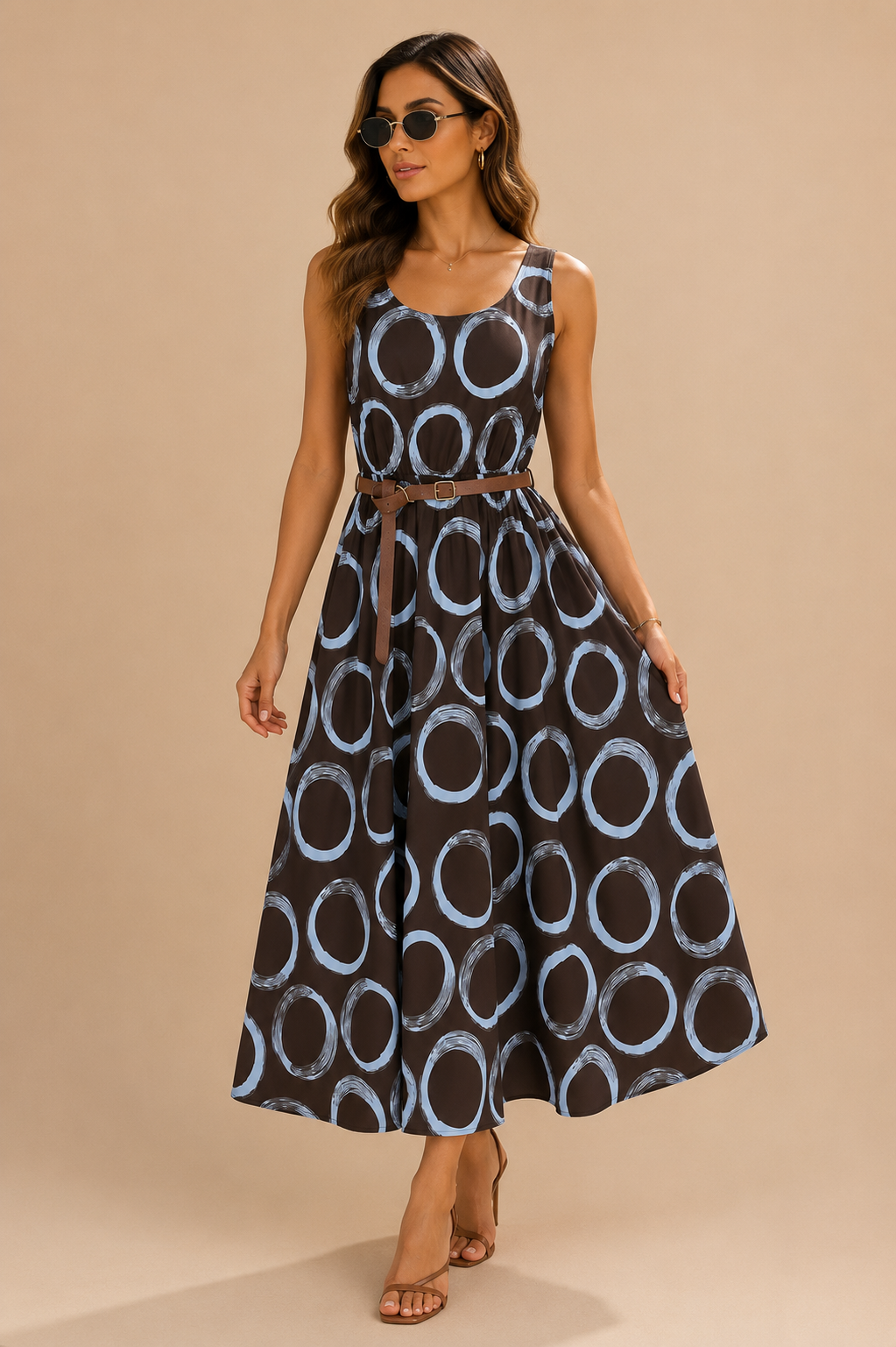 Miraia Print Maxi Dress