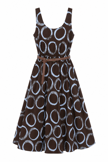 Miraia Print Maxi Dress