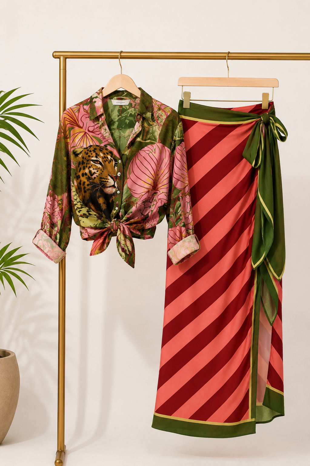 Wild Eden Maxi Skirt Set