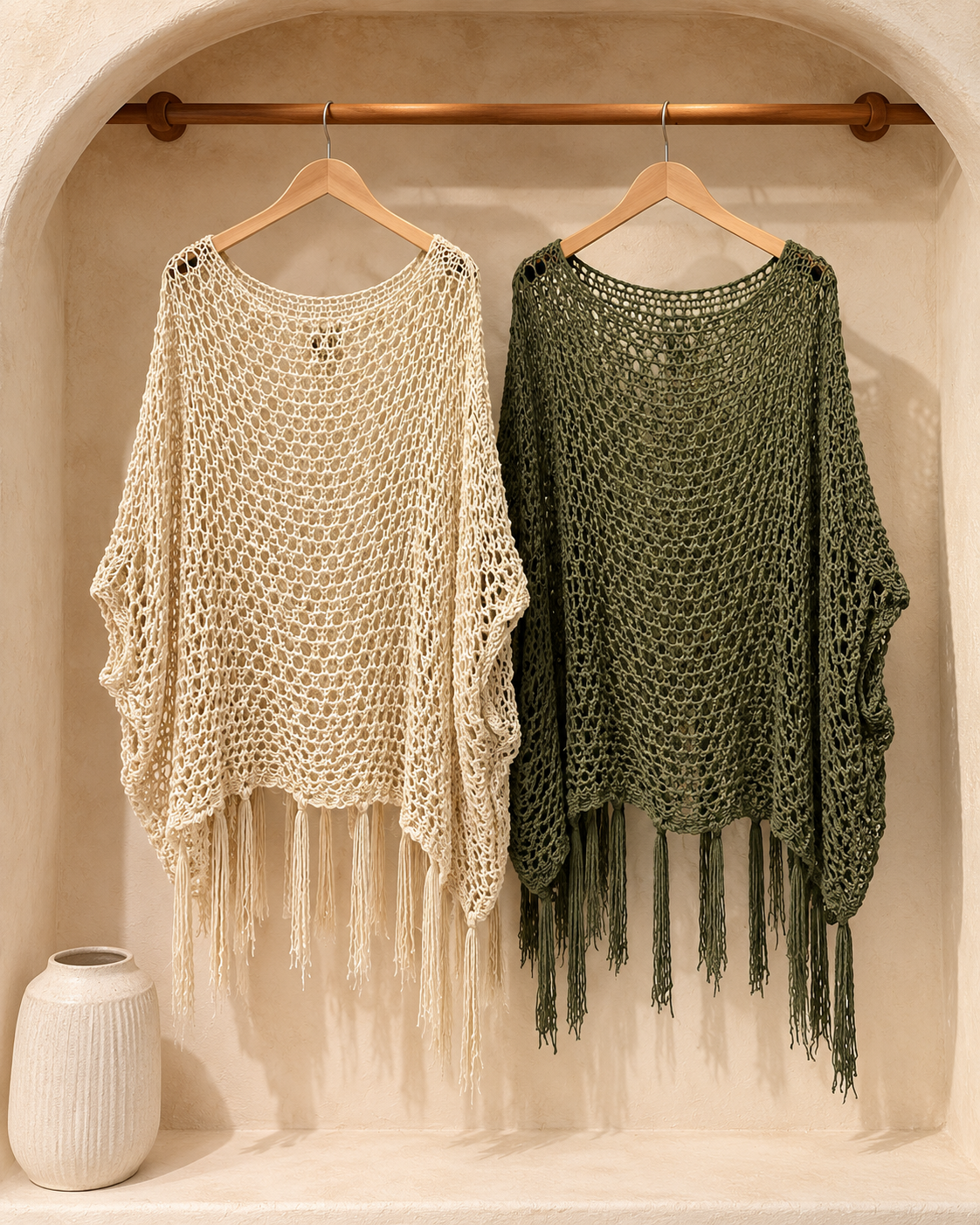 Fringe Poncho Top