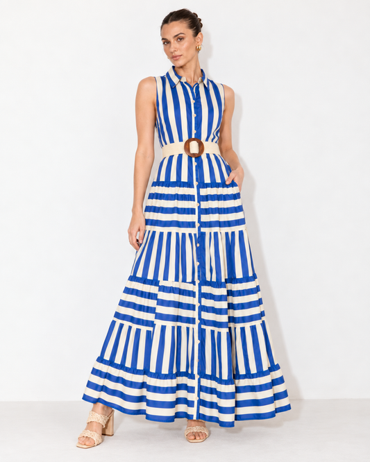 Riviera Stripe Maxi Dress