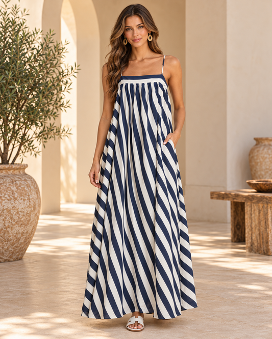 Naval Maxi Dress