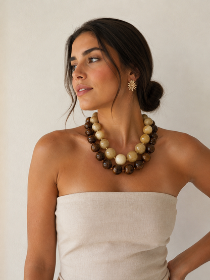 Savannah Maxi Beaded Necklace