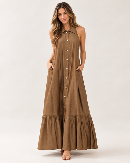 Miele Ruffle Midi Dress