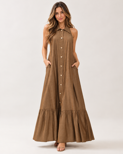 Miele Ruffle Midi Dress