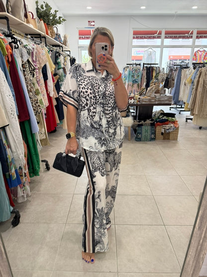 Dior Linen Pant Set