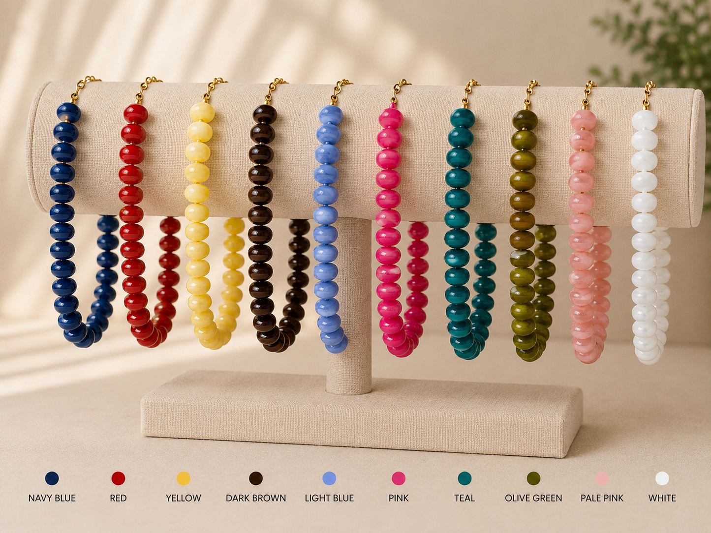 Colorful Chunky Beaded Necklace