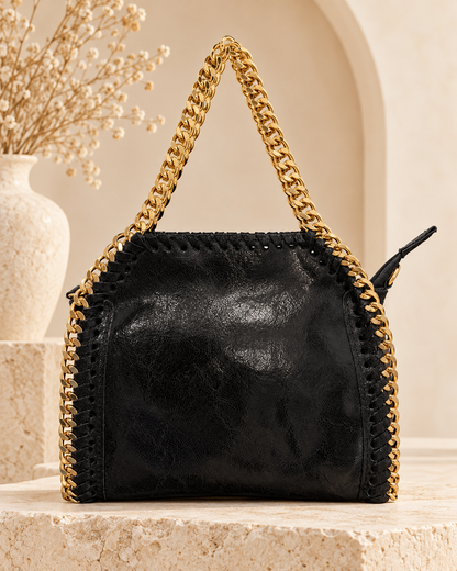 Bellina Italian Leather Chain Bag