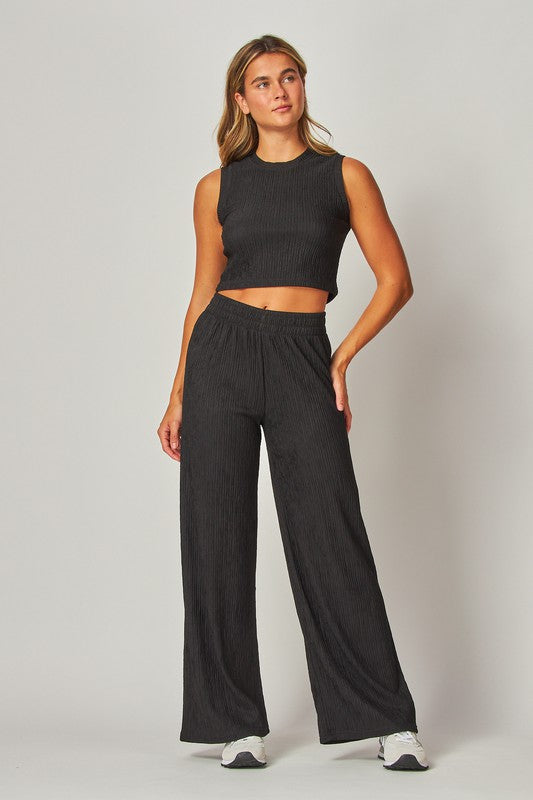 Aida Cropped Top Loungewear Set