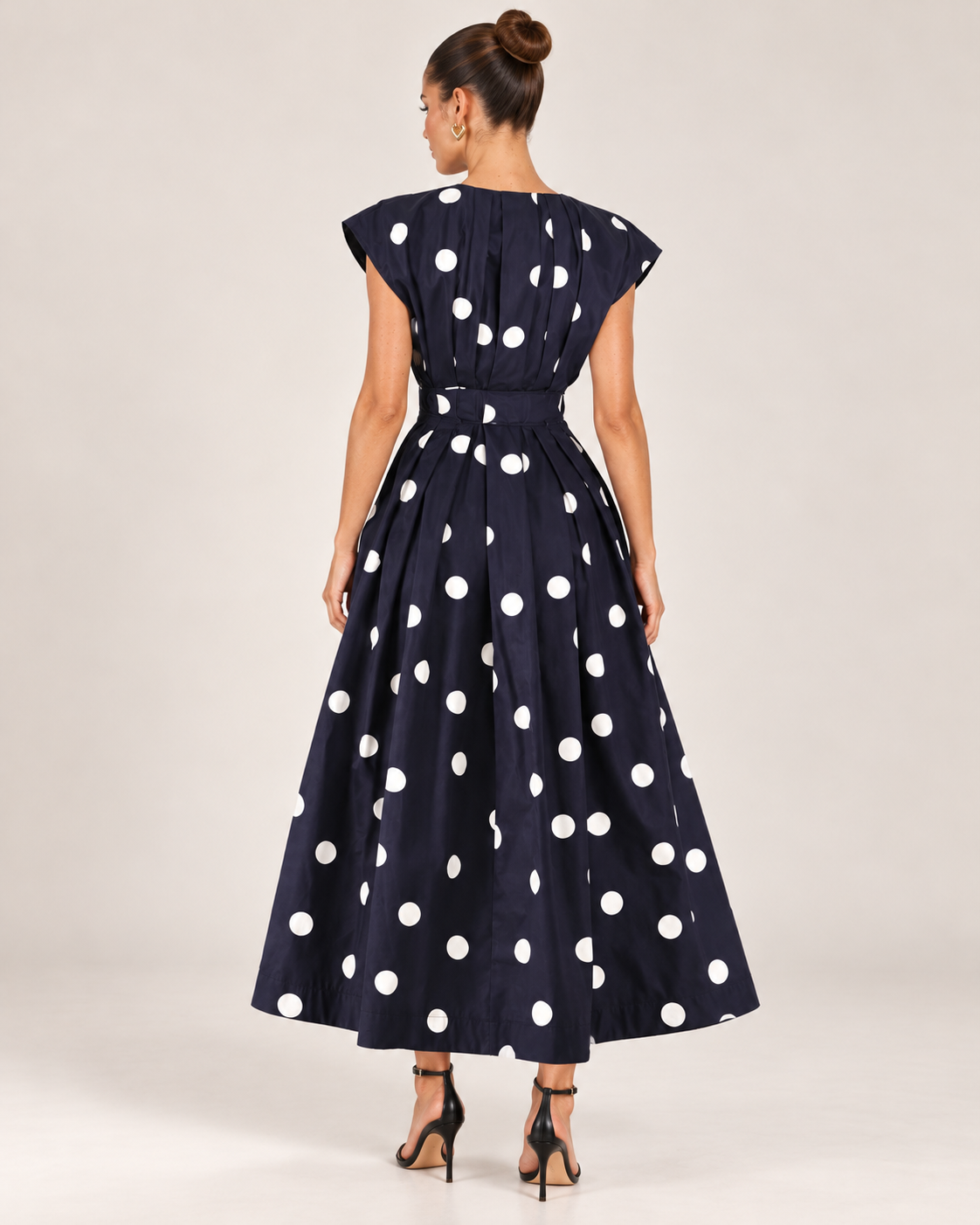 Rebecca Polka Dot Midi Dress