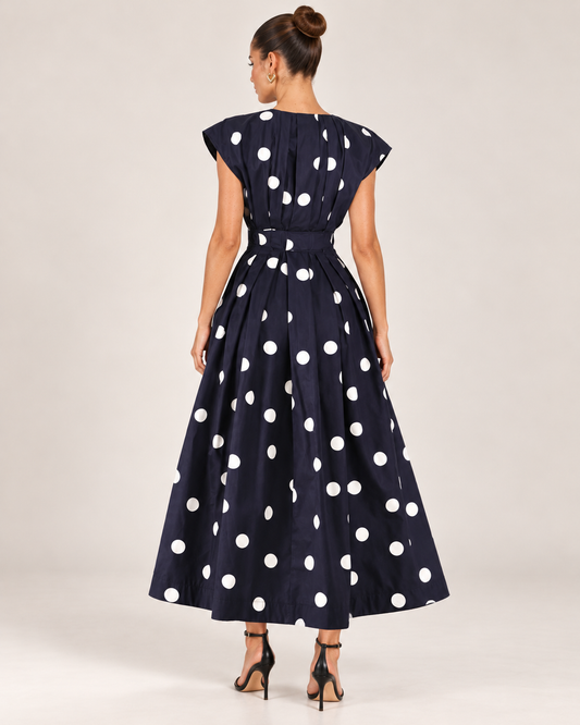 Rebecca Polka Dot Midi Dress