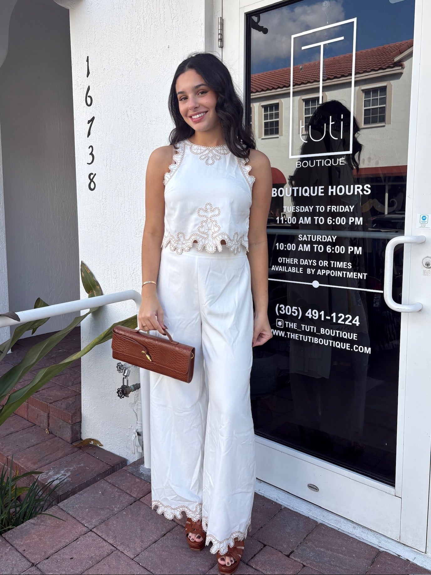 Capri Pearl Pant Set