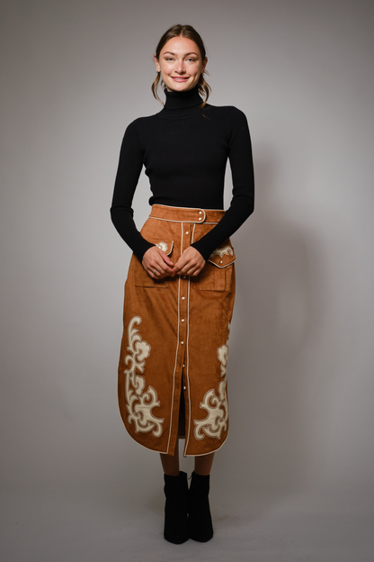 Patch Midi Skirt