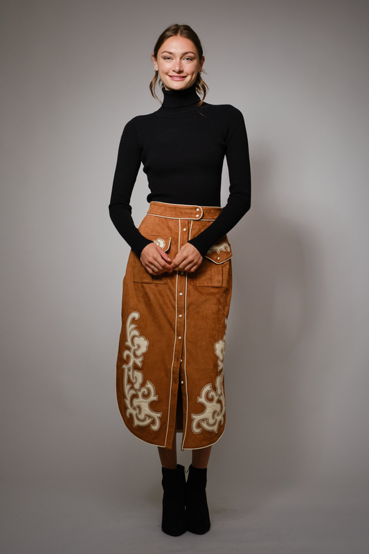 Patch Midi Skirt