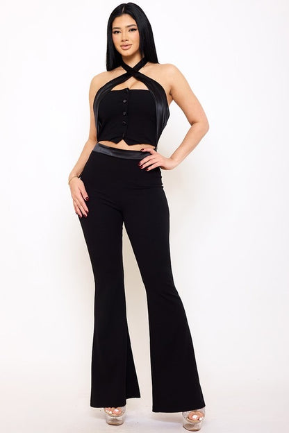 Diva Halter Neck Jumpsuit