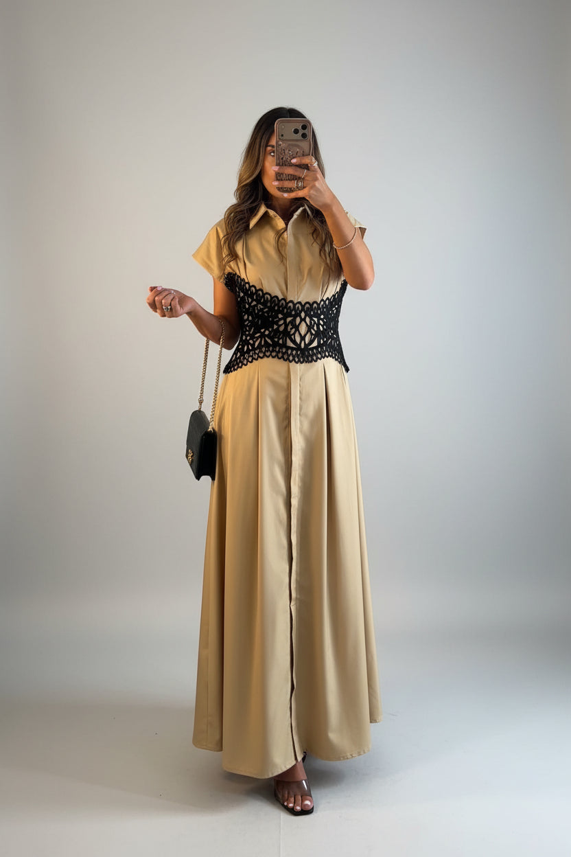Camel Maxi Dress