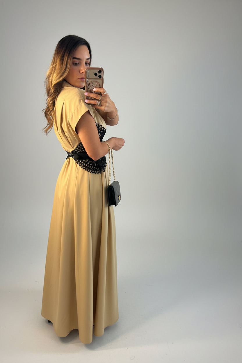 Camel Maxi Dress
